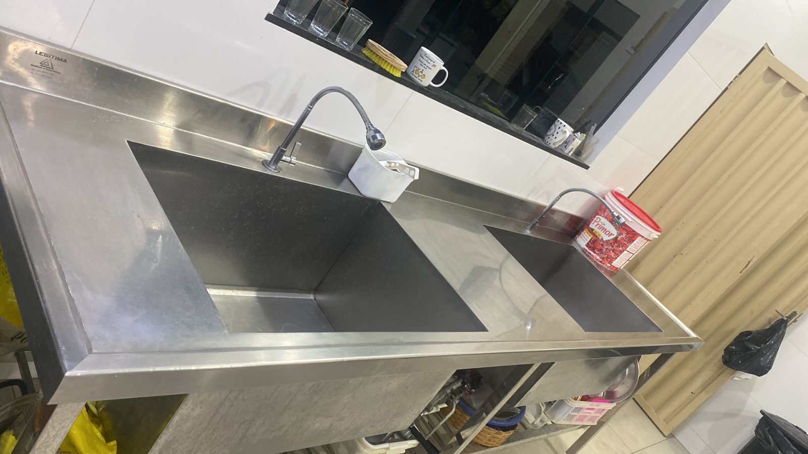 Pia em aço inox